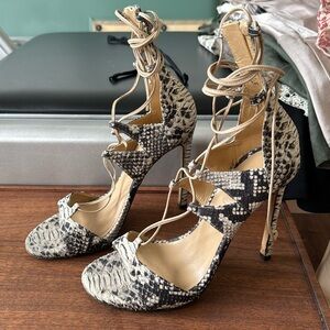 Stuart Weitzman lace-up stiletto